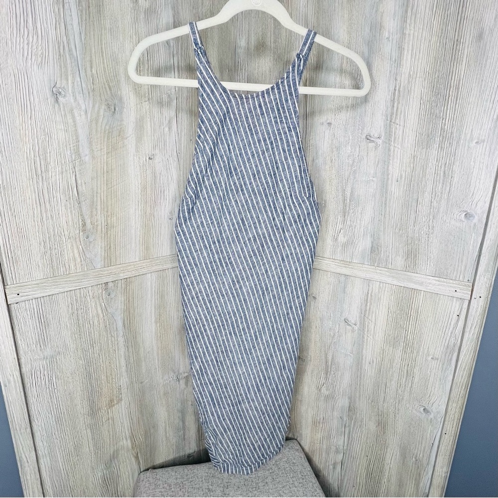 Free People Navy Striped Sleeveless Pantsuit - Picture 9 of 15